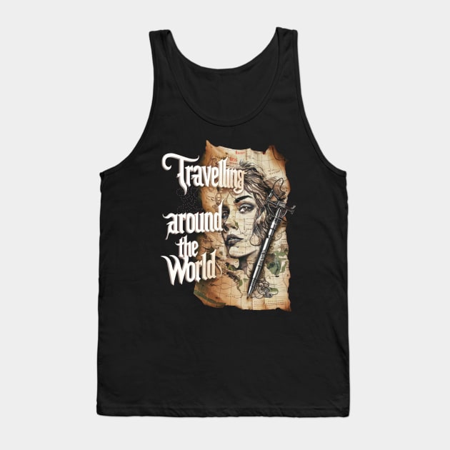 TRAVELLING AROUND THE WORLD Tank Top by Sharing Love